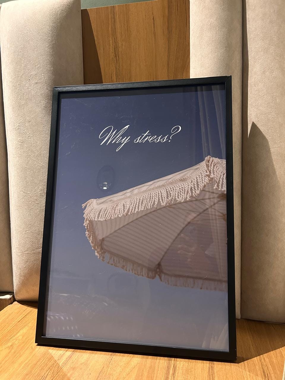 Customer photo review of Why Stress Poster