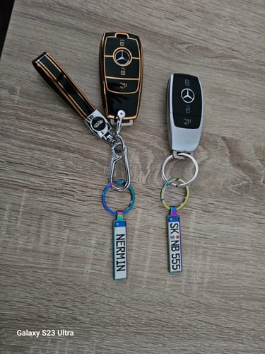 Customer photo review of Kennzeichen Schlüsselanhänger Mini Nummernschild Metall