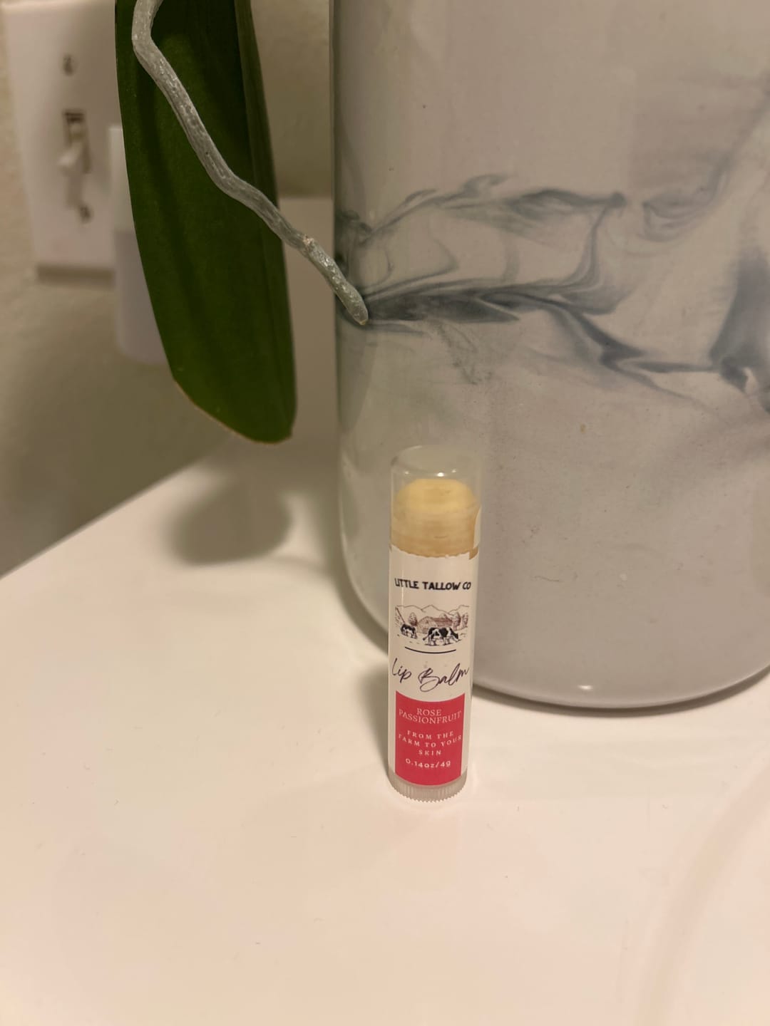 Customer photo review of Mini Tallow Lip Balm