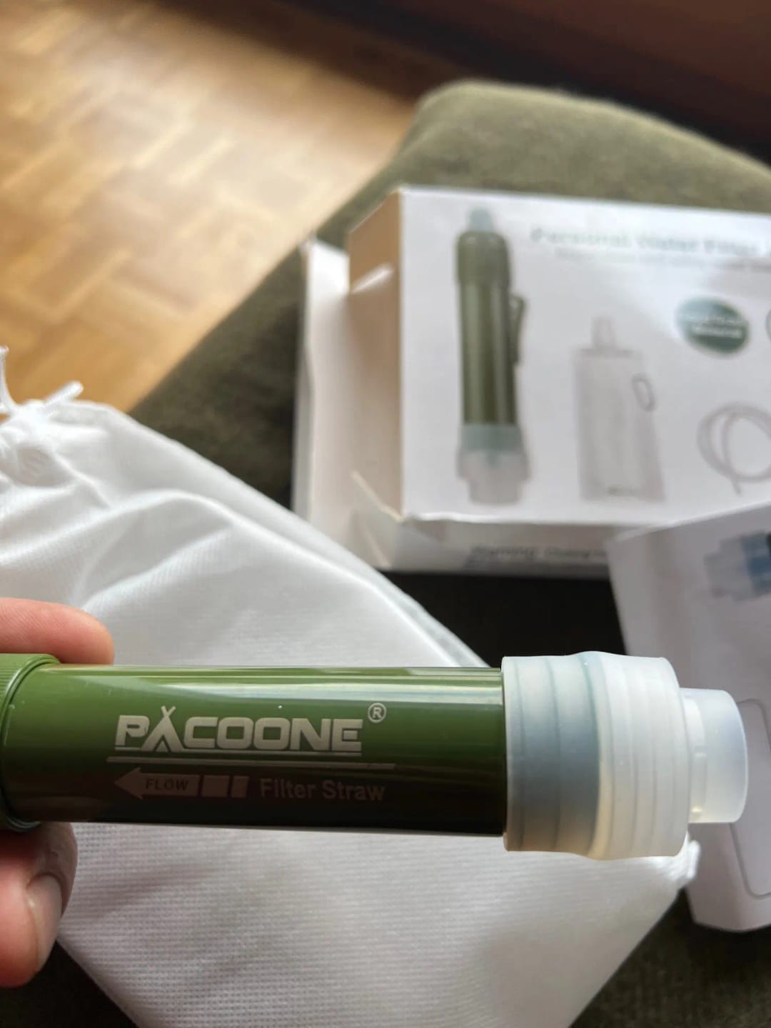 Customer photo review of Kompakter Wasserfilter für Camping & Survival