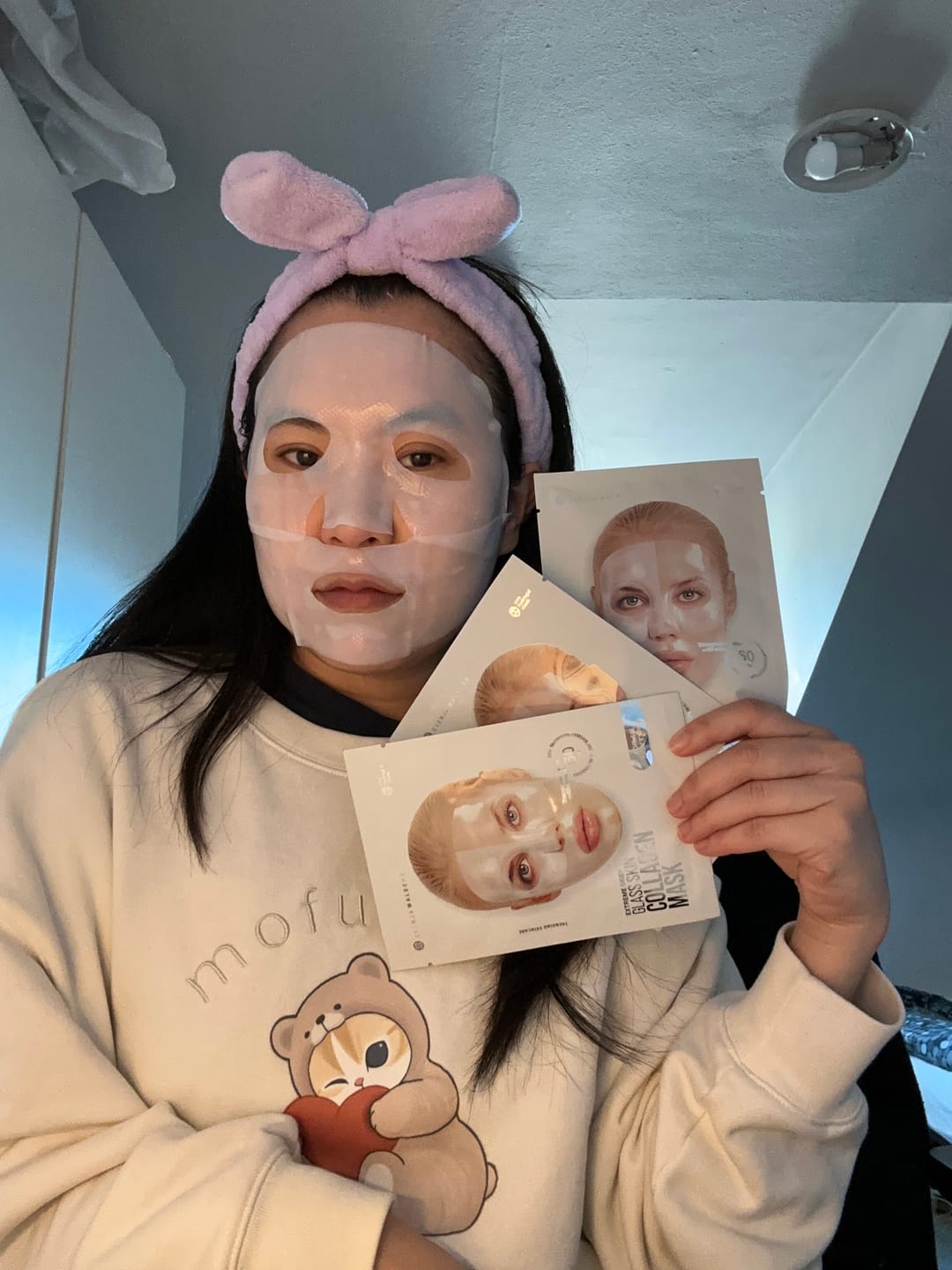 Customer photo review of Glassskinmask® - 3er Pack - Hydrogel Gesichtsmaske für strahlende Haut