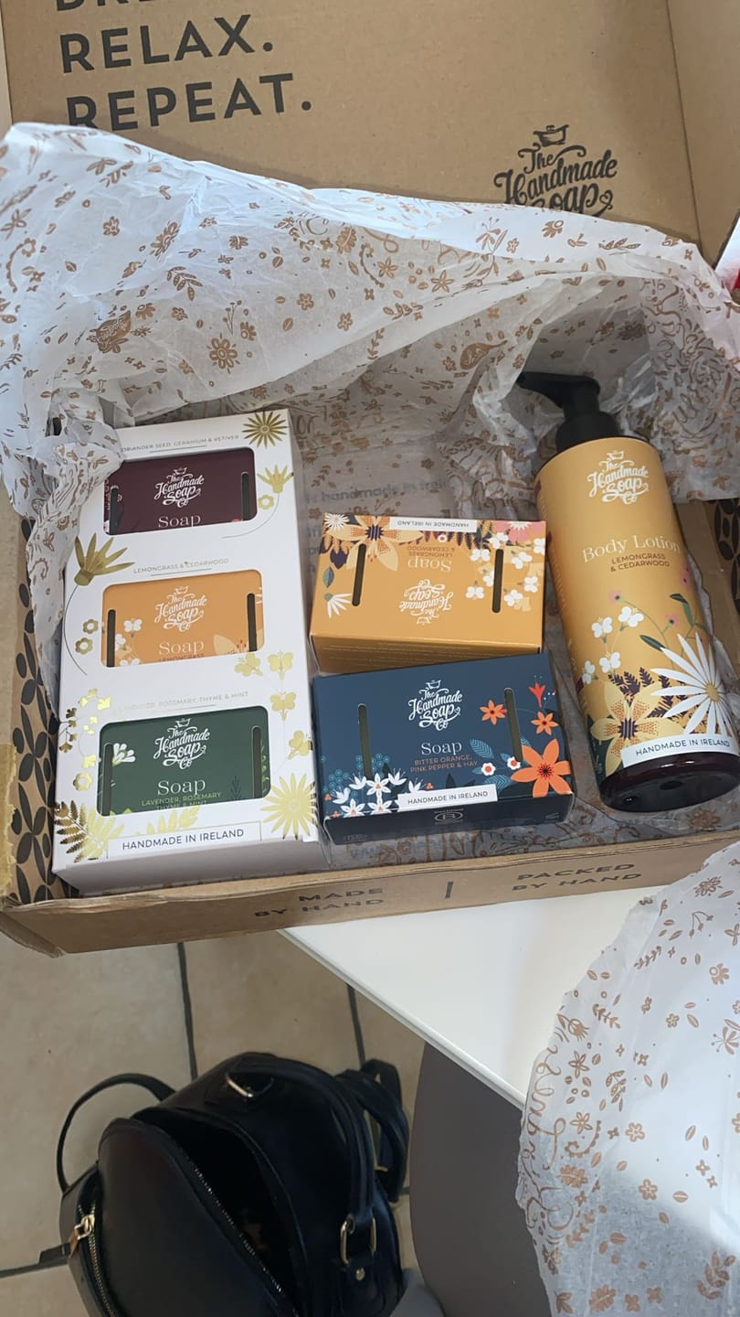 Customer photo review of Gift Set of Handmade Soap | 3 x 140g
