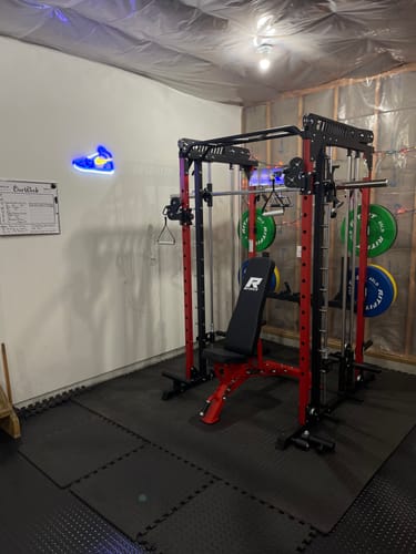 Customer photo review of RitFit M1 2.0 Smith Machine Home Gym Package Comprehensive All-In-One Workout System