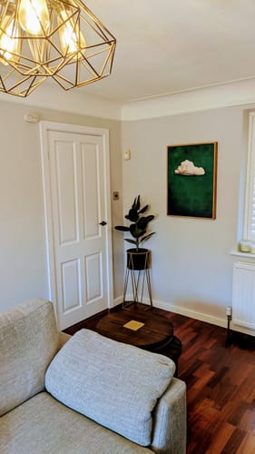Customer photo review of Emerald Cloud Print