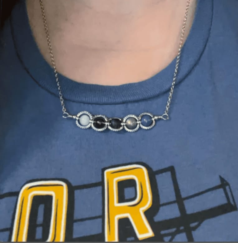 Customer photo review of Sagittarius Necklace
