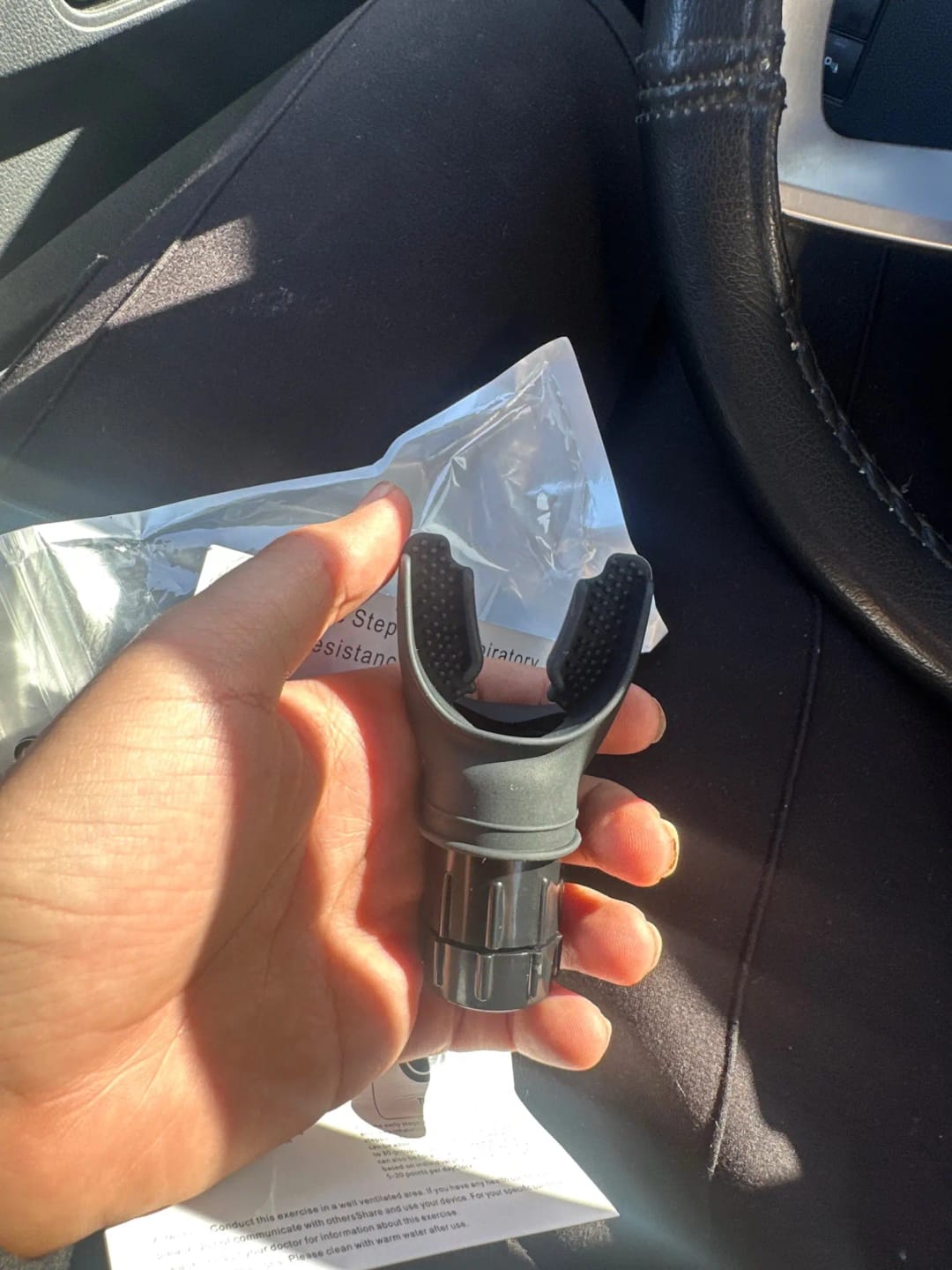 Customer photo review of AirBreathe® Entrenador de Respiración