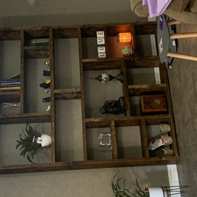Customer photo review of Reclaimed Wood Bookcase - Rustic Shelving Unit | Handmade Bookshelf | Storage Solution - og