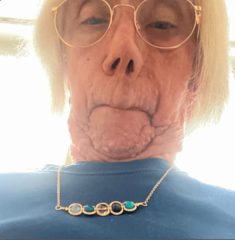 Customer photo review of Gemini Necklace