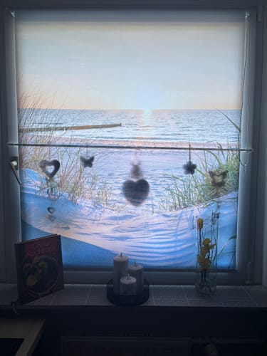 Customer photo review of Foto Rollo Klemmfix "Sonnenuntergang an der Ostsee"