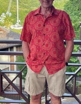 Customer photo review of Men's Vintage Cotton 70s Leisure Summer Beach Short Sleeve Shirt