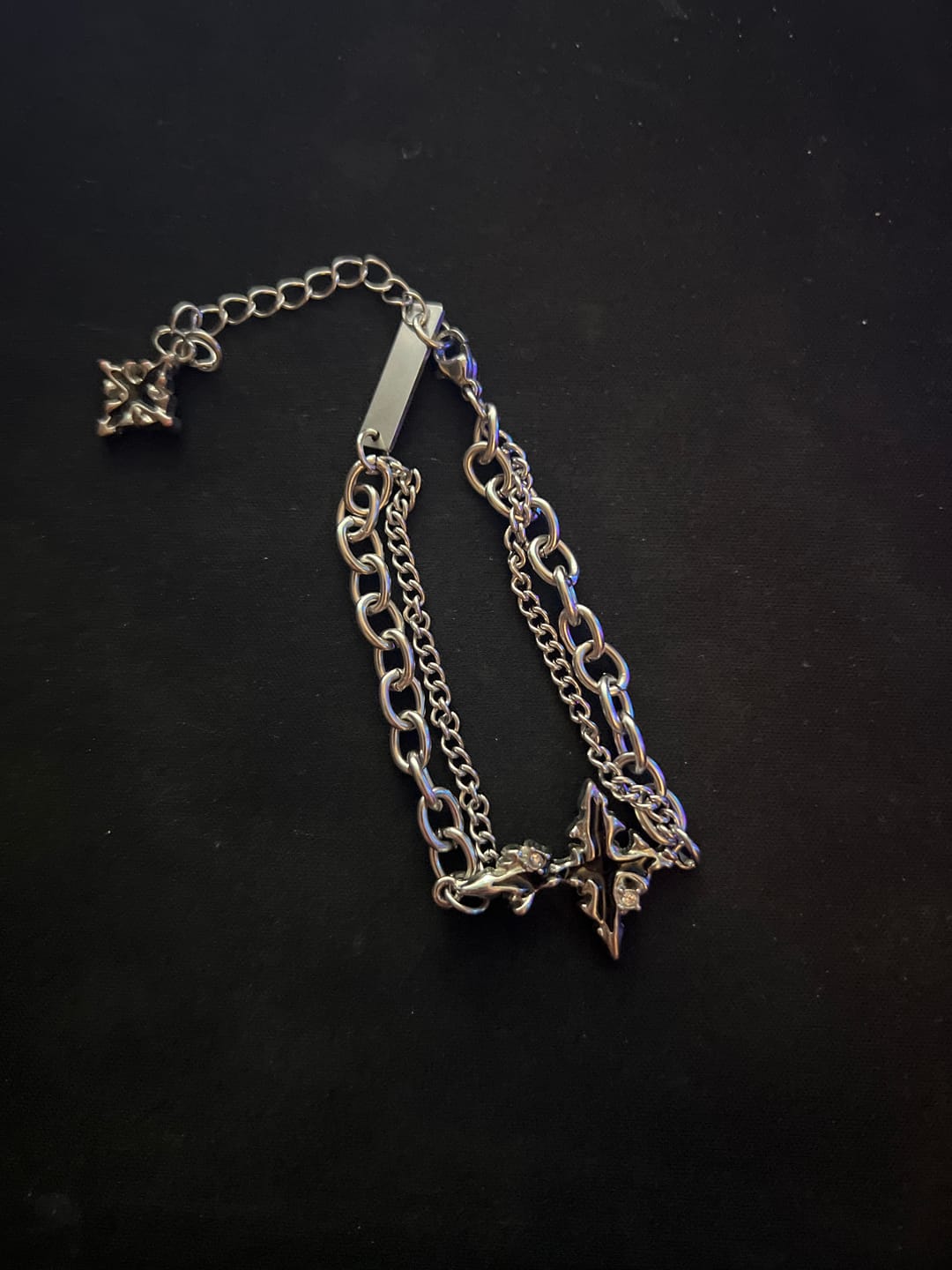 Customer photo review of Flame Cross Bracelet