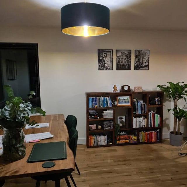 Customer photo review of Reclaimed Wood Bookcase Media Unit - Rustic Storage & Display for Your Home- -no d