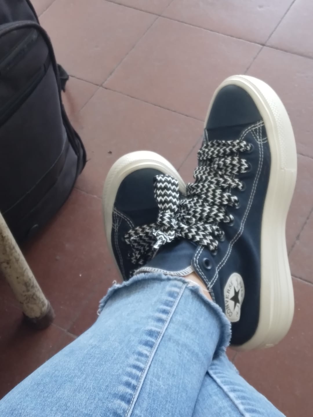 Customer photo review of Zapatillas Converse Chuck Taylor Move Hi Platform Azul Blanco