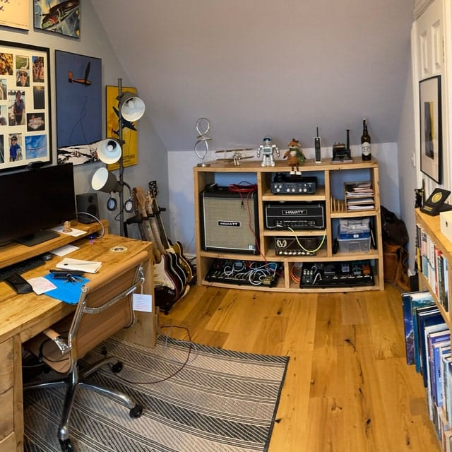 Customer photo review of Reclaimed Wood Bookcase Media Unit - Rustic Storage & Display for Your Home- -no d