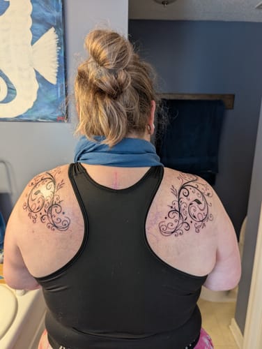 Customer photo review of Painless Tattoo Numbing Cream