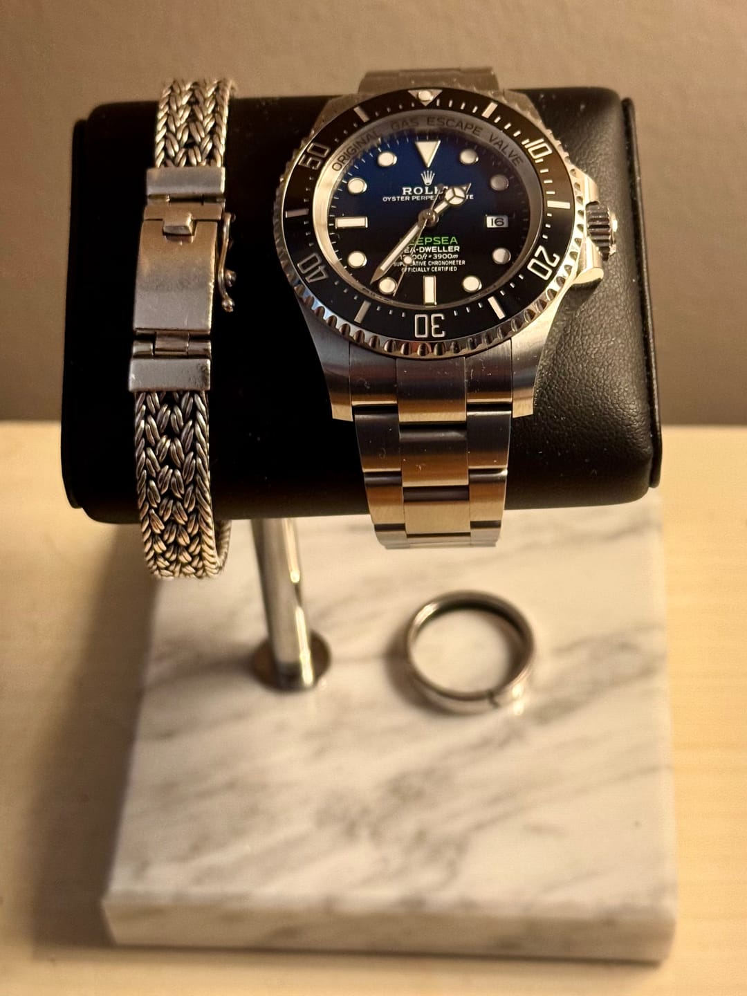 Customer photo review of The Watch Stand - Single - White & Silver