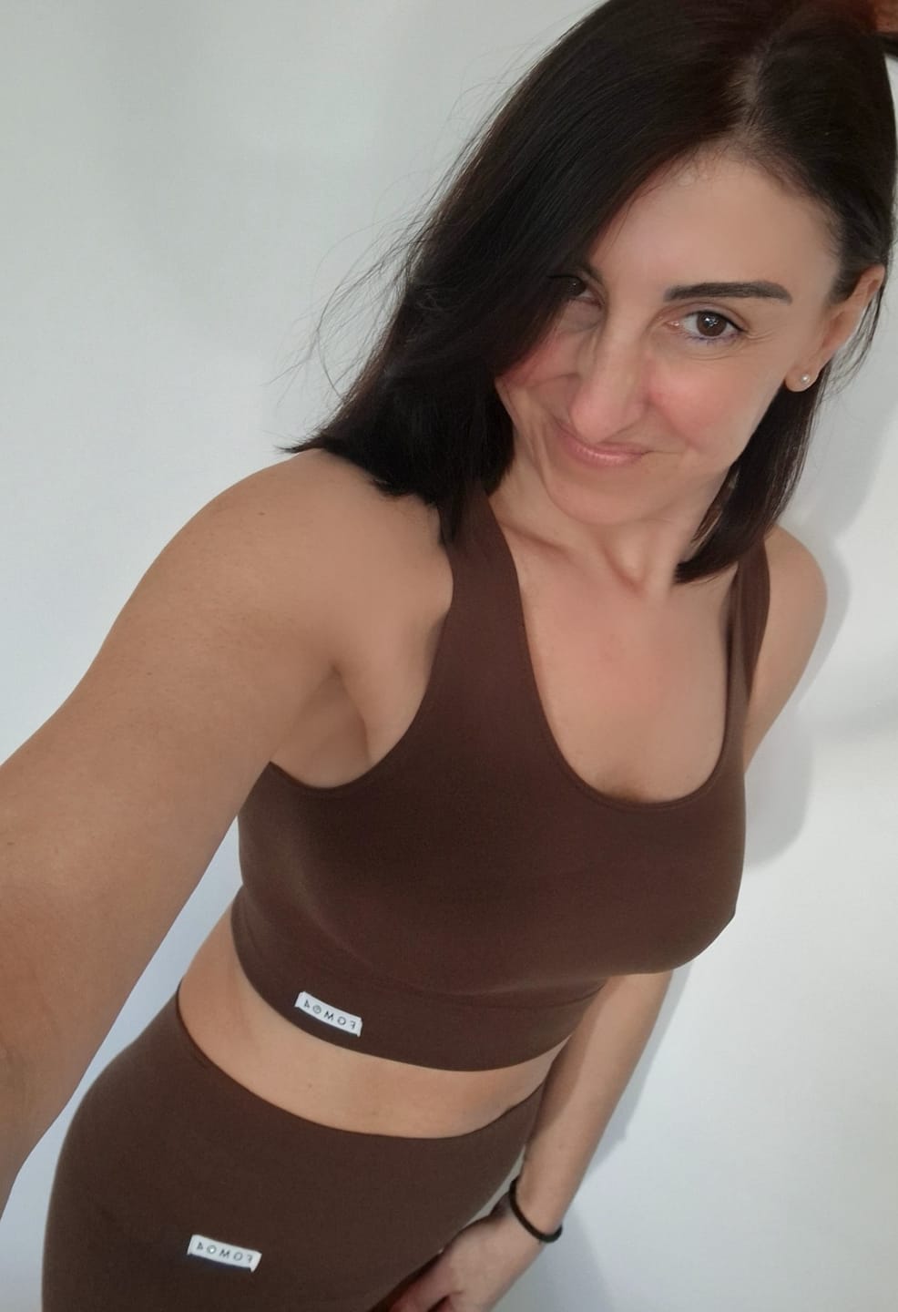 Customer photo review of Completo Yoga Cioccolato