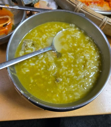 Customer photo review of [부산맛집] 기장끝집 녹진한 전복내장 오직전복죽 밀키트, 195g x 3개 (2주동안 $72!!)