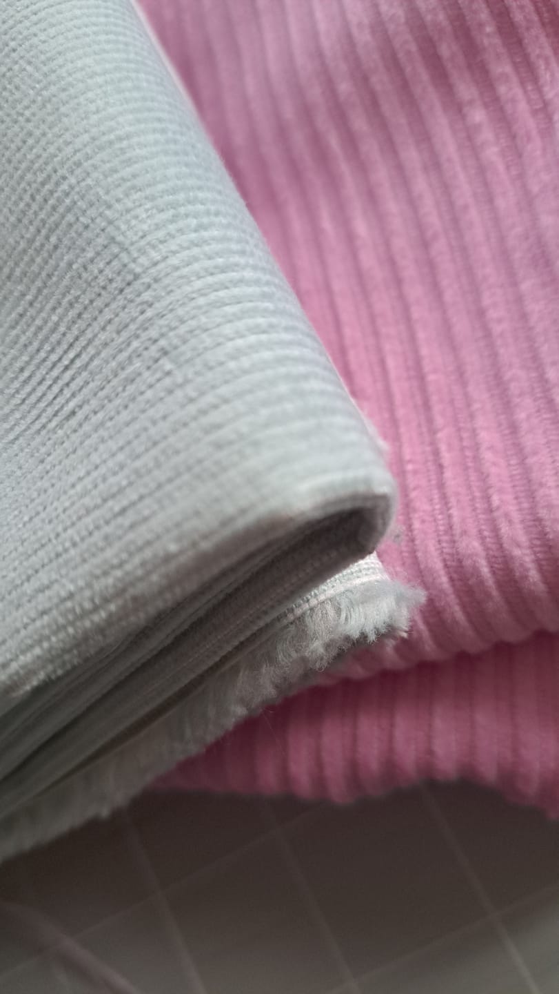 Customer photo review of Premium Soft Cotton Needle Corduroy Bundle- 55" Wide (Pastel)