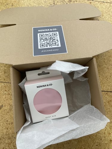 Customer photo review of Babero Pink  Nenina & Co