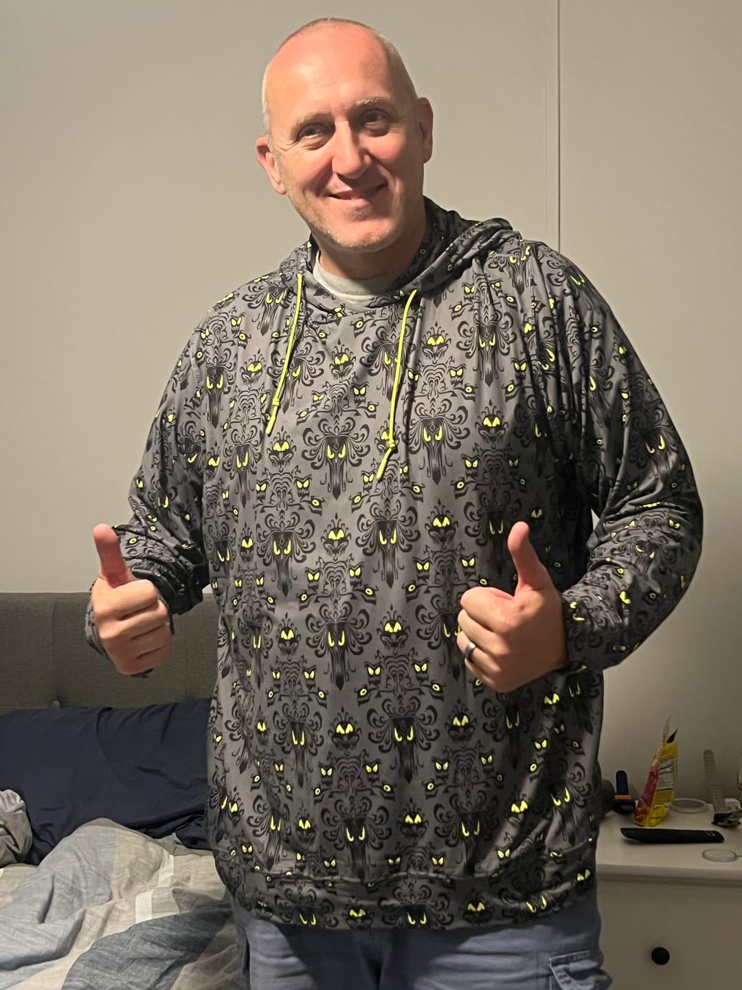 Customer photo review of Disney’s Haunted Mansion "Wall Creeps" – Performance Hoodie