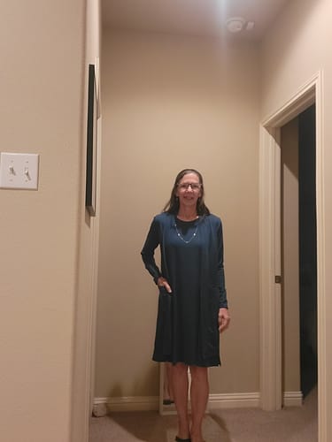 Customer photo review of Paisley Cardigan • Final Sale Deals! - Real Teal