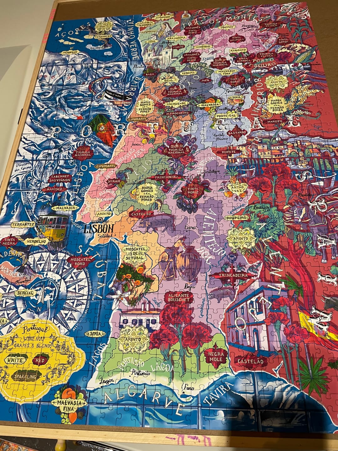 Customer photo review of Wine Puzzle - Portugal