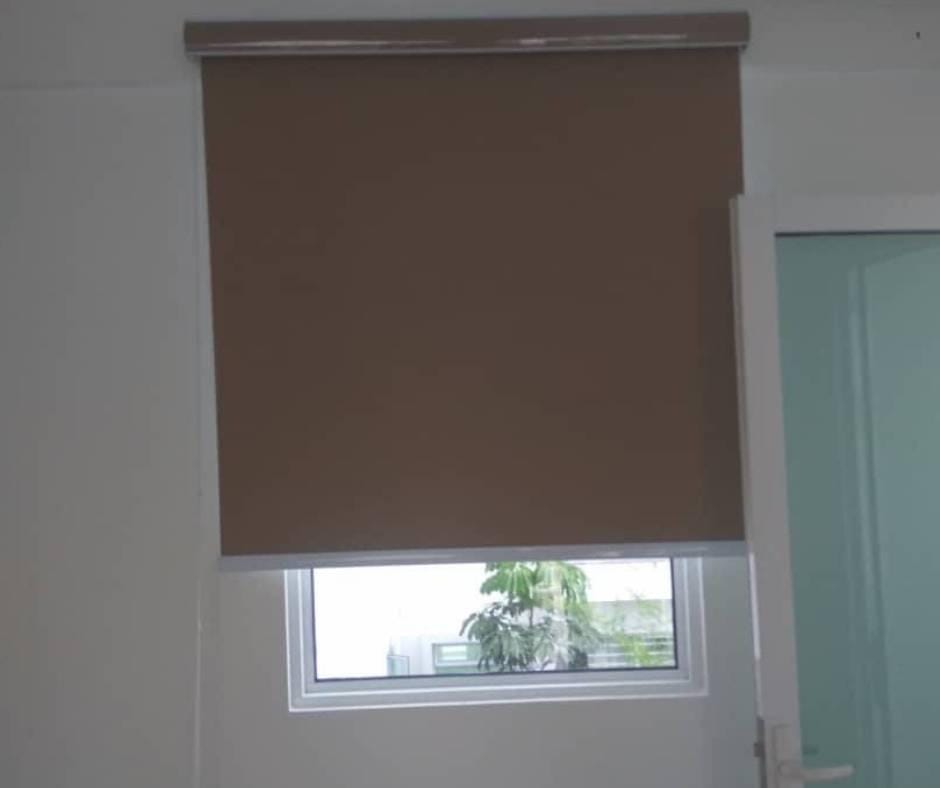 Customer photo review of Cara Signature Blackout Fabric Roller Blinds