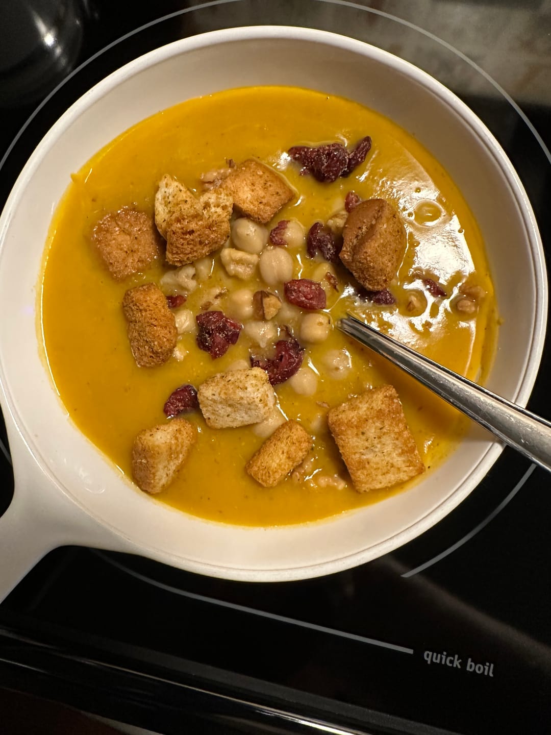 Customer photo review of Butternut Squash Pear Soup
