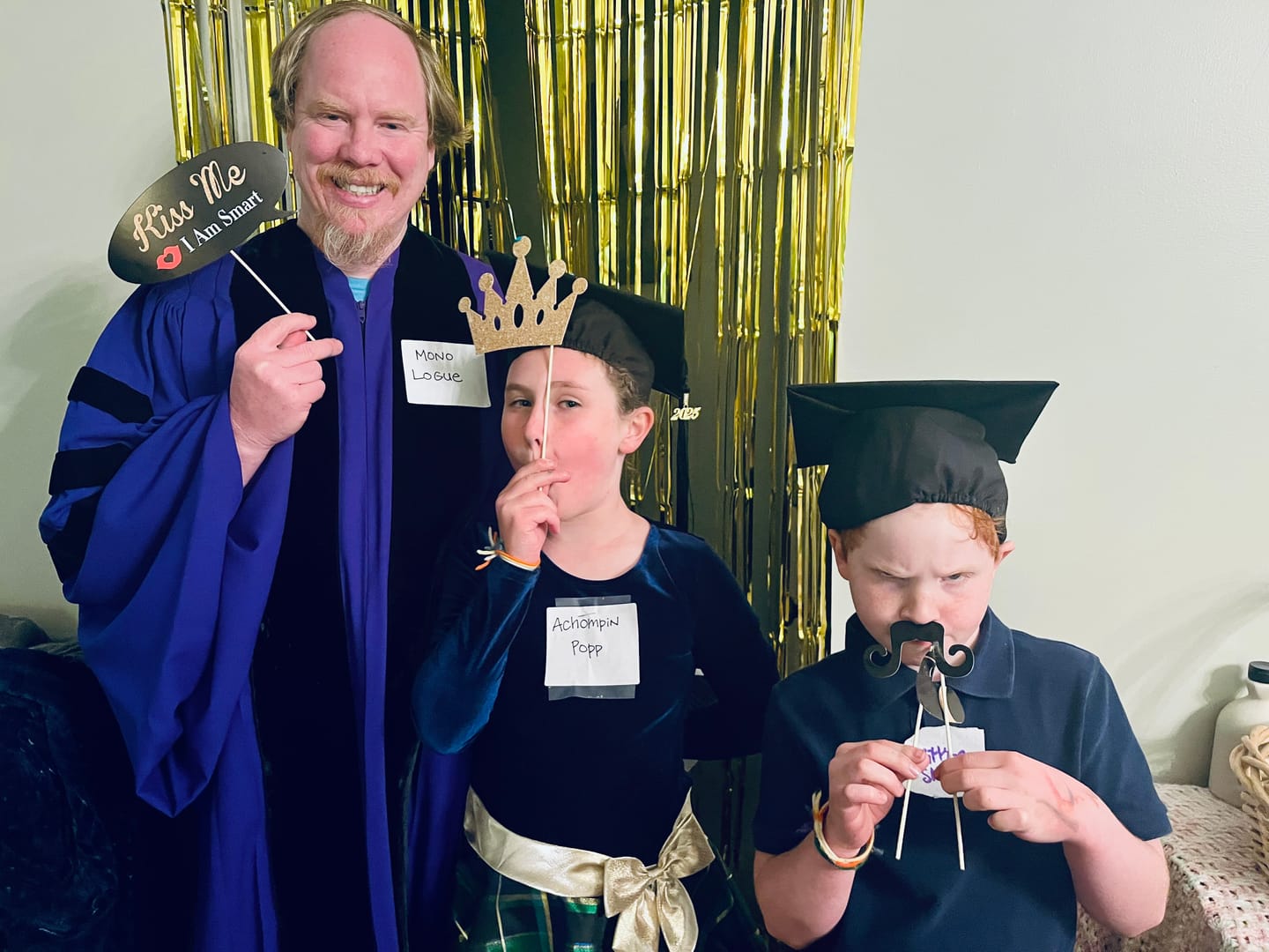 Customer photo review of "A Graduation to Die For" Murder Mystery Game Kit - Themed Party Fun