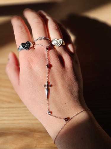 Customer photo review of Judgement Hand Chain