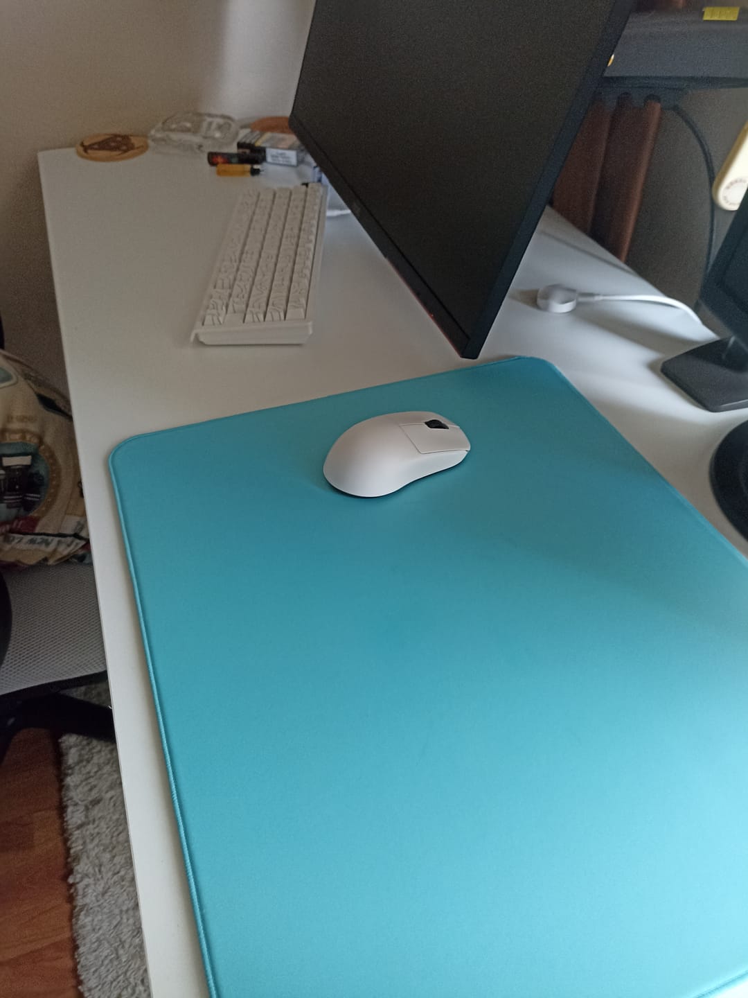 Customer photo review of ESPTiger Shan Hai Series [Chuan Yun] Poron Mousepad - Baby Blue