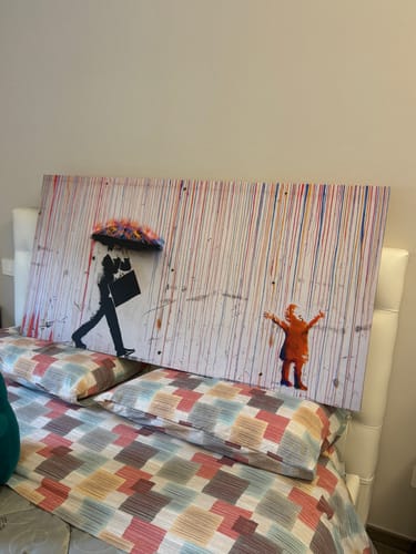 Customer photo review of Colored Rain, Banksy