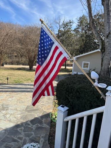 Customer photo review of 3' x 5' American Flag Set