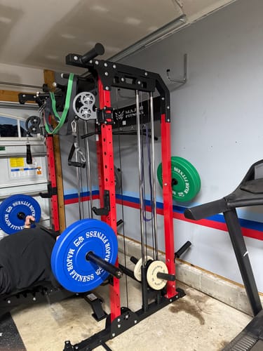 Customer photo review of MAJOR FITNESS All-In-One Home Gym Power Rack Package F22