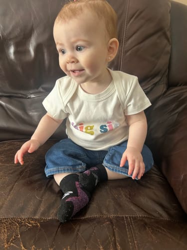 Customer photo review of graphic tee | big sis