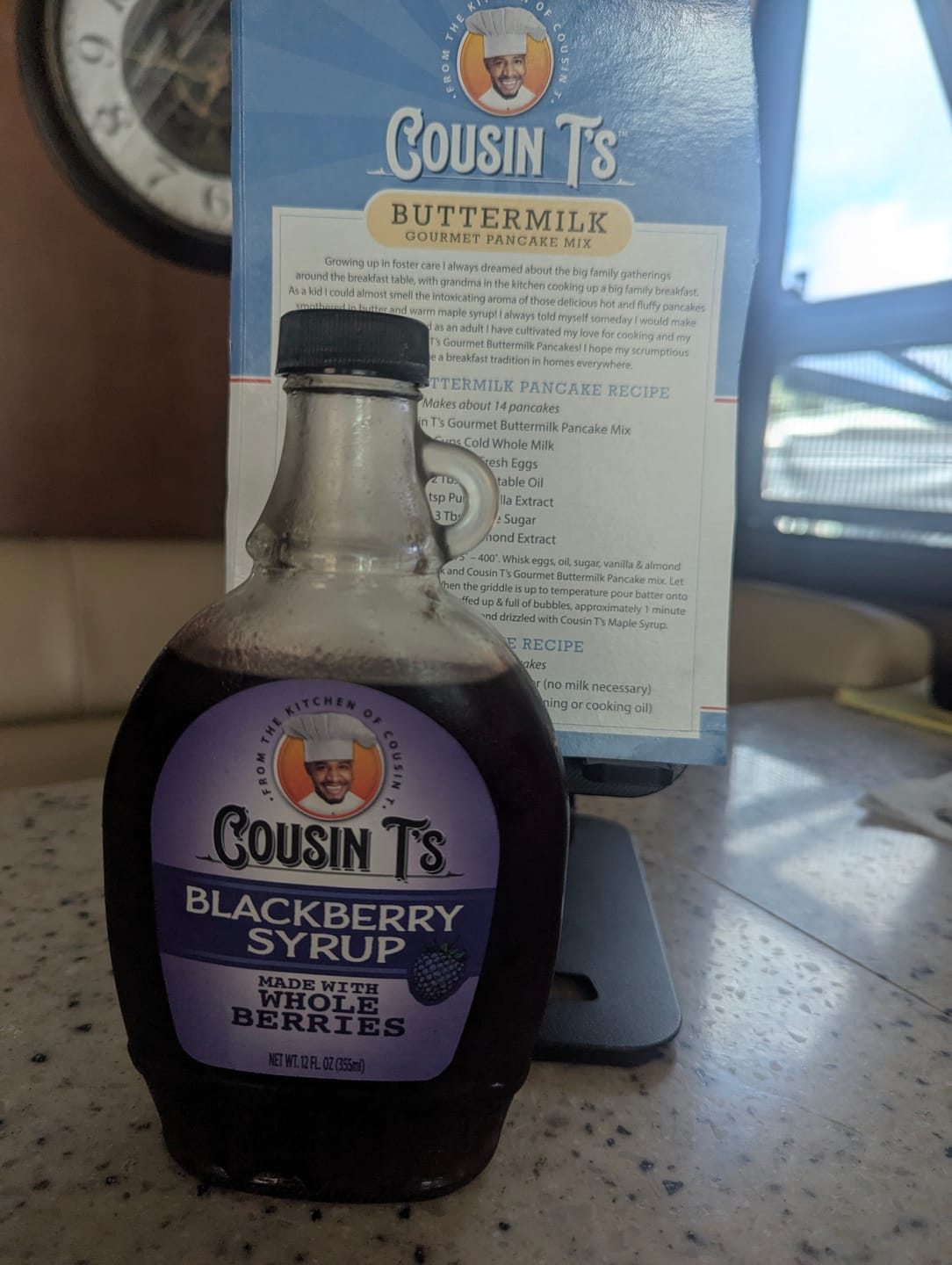 Customer photo review of Cousin T's Blackberry Syrup