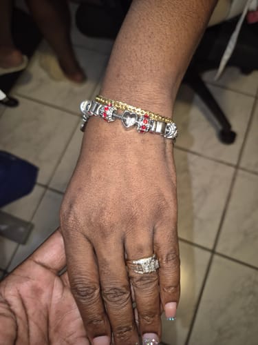 Customer photo review of I Love You Bracelets