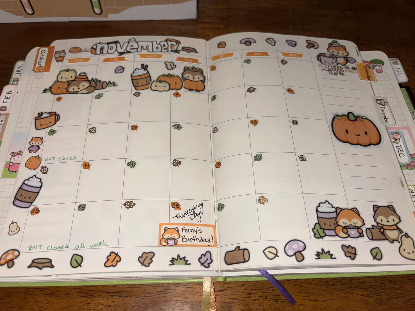 Customer photo review of Brown Fox Sticker Sheet
