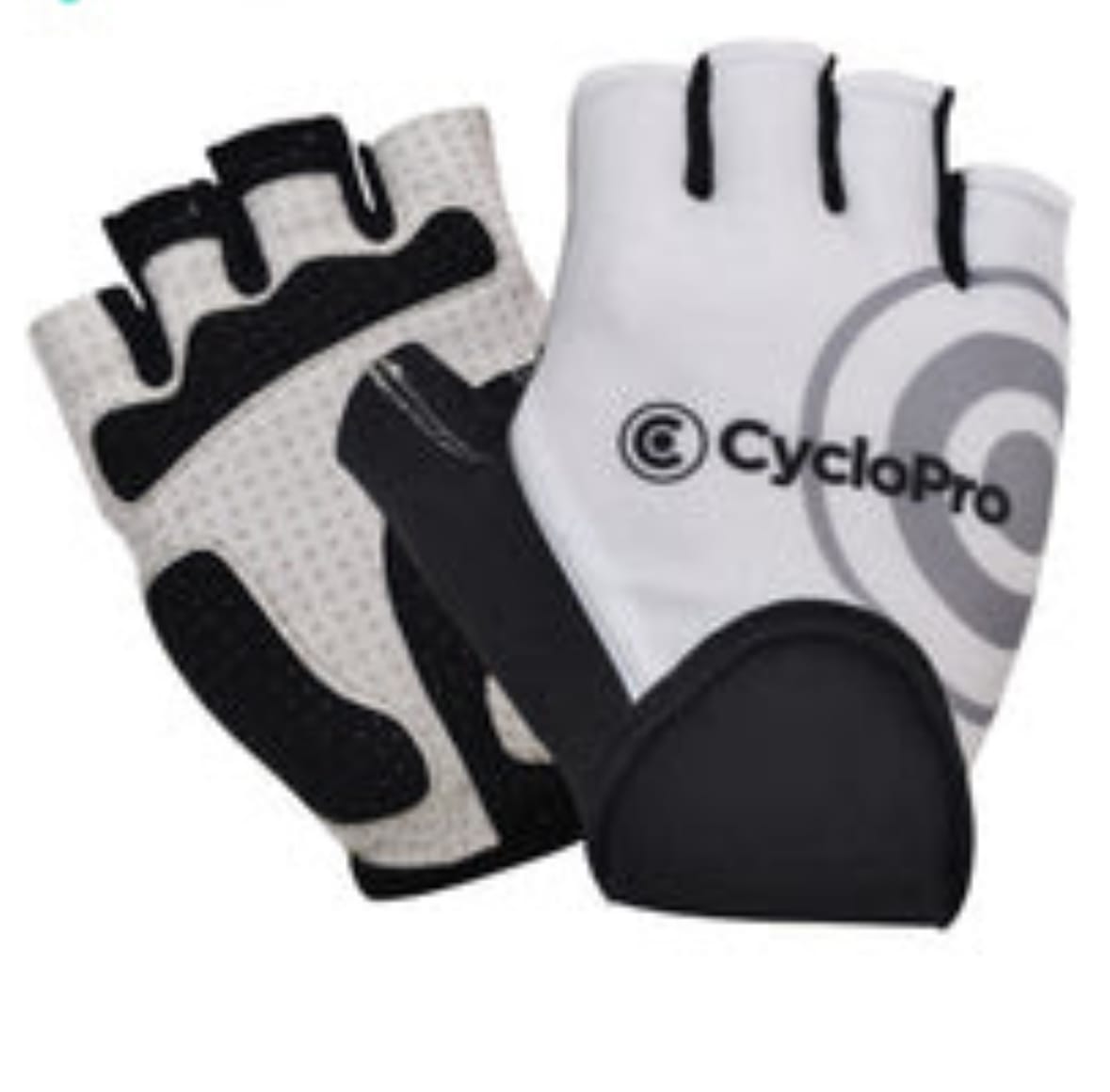 Customer photo review of Mitaines Vélo Blanches - ConfortMax