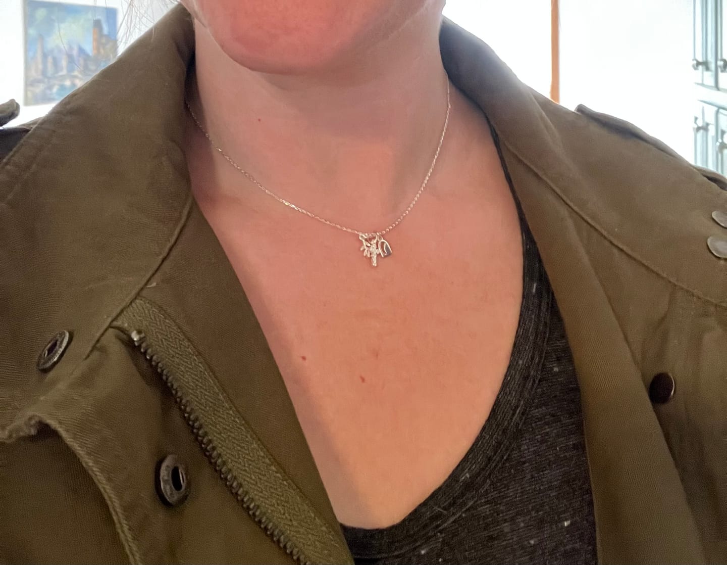 Customer photo review of Redeemed Necklace