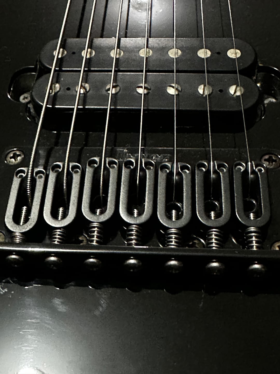 Customer photo review of Modern Stainless Steel Guitar Saddle (Sold Individually)