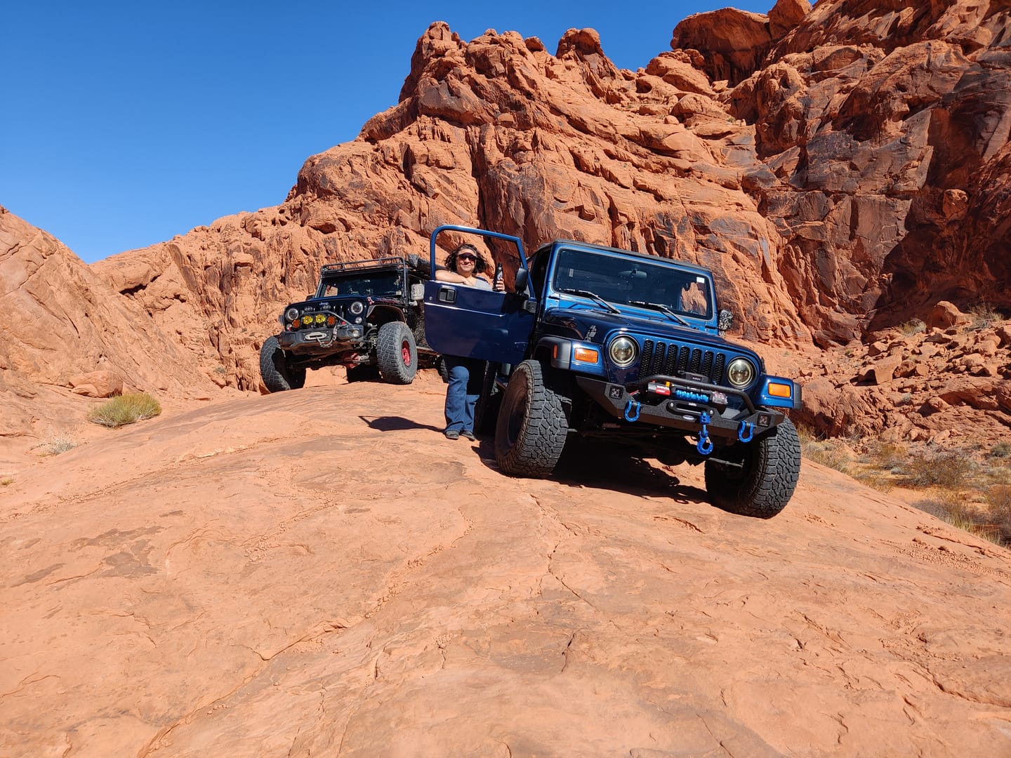Customer photo review of Mega Shackles ® - Blue (2PK) | Forged Carbon Steel | 68,000 lbs MBS (16,000 lbs WLL) | Off-Road Recovery Anchor Points