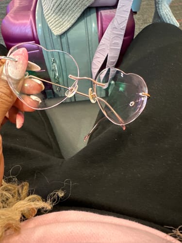 Customer photo review of Lovie Eyeglasses