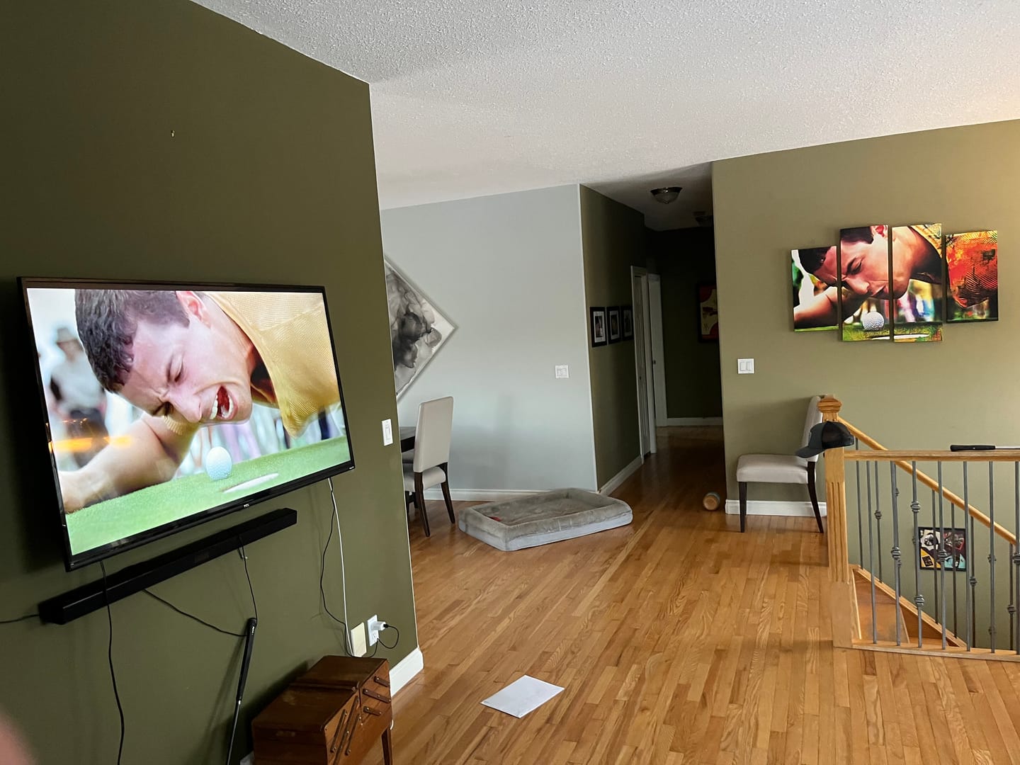 Customer photo review of Happy Gilmore Wall Art