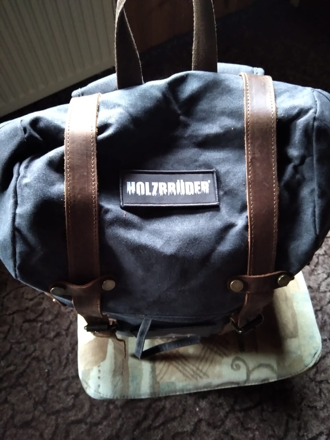 Customer photo review of Rucksack mit Patch (🌲)