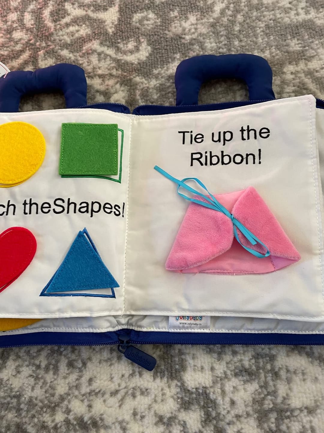 Customer photo review of Jollybaby My Quiet Book 2 Yrs+