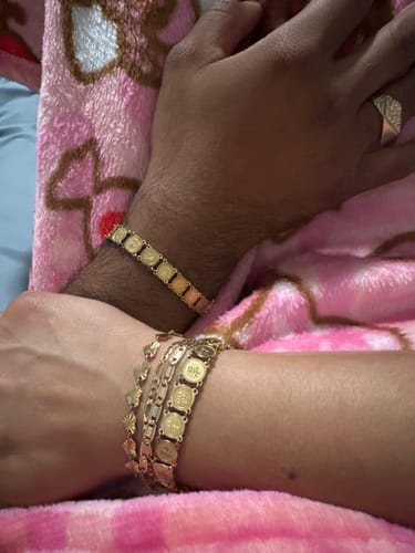 Customer photo review of Lucky Coin Bracelet