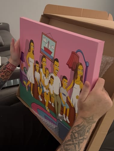 Customer photo review of Turn Me Yellow — Digital Portrait