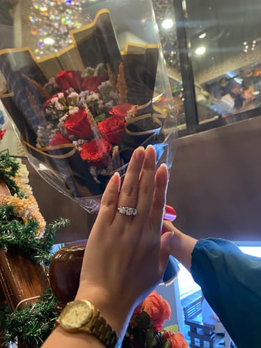 Customer photo review of 1.5ct Bordeaux Engagement Ring